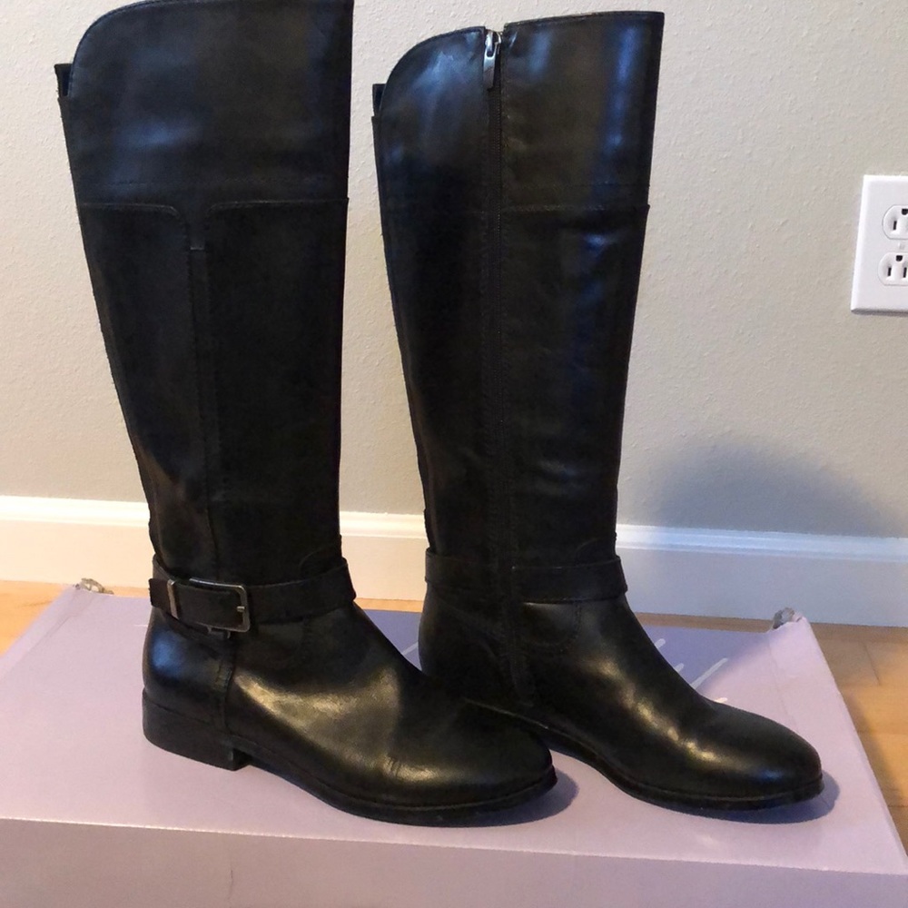 Marc Fisher Black Riding Boots